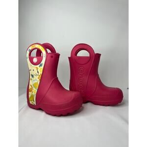 Crocs Kids' Rain Handle It Rain Boots Waterproof Kids' Shoes C6